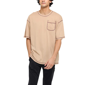 Camiseta de Moda para Hombre, Ligera, Informal, Moderna, para Uso Diario, Talla Grande, Cómoda, Corte Relajado, Estilo Urbano - Product Image 1