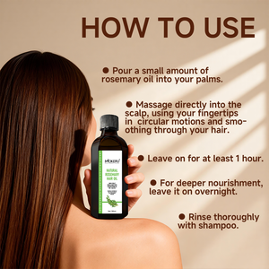 โมเครุ ผลิตภัณฑ์ฉลากส่วนตัว โมเครุ น้ำมันโรสแมรี่บำรุงเส้นผม 100 มล. สำหรับการเจริญเติบโตของเส้นผม ราคาโรงงาน รับผลิตแบบ OEM - Product Image 6