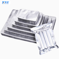 Sac d'emballage sous vide personnalisé en argent de qualité alimentaire 3 sacs en plastique en mylar en feuille d'aluminium scellés sur le côté pour masque facial à viande appareil électronique
