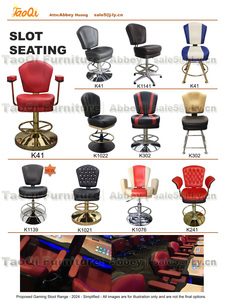Chaise de casino de luxe moderne K1022 avec vérin <span class=keywords><strong>à</strong></span> gaz, pivotante, hauteur réglable, pour poker, club, <span class=keywords><strong>roulette</strong></span>, salle de jeux, salle <span class=keywords><strong>à</strong></span> manger, bar - Product Image 5