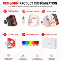 Masque de luminothérapie rouge portable sans bandage, intégré OEM/ODM, équipement de soin de la peau par luminothérapie LED pour usage domestique