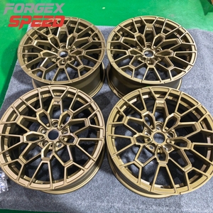 Rines Forjados Dorados Estilo 827M de 19 y 20 Pulgadas 5x112 para BMW G8X CS G87 M2 M3 G80 X3m X4 X5 F30 E90 E46 E60 F10 E30 G42 G20 M4 G82 <span class=keywords><strong>Gts</strong></span> - Product Image 3