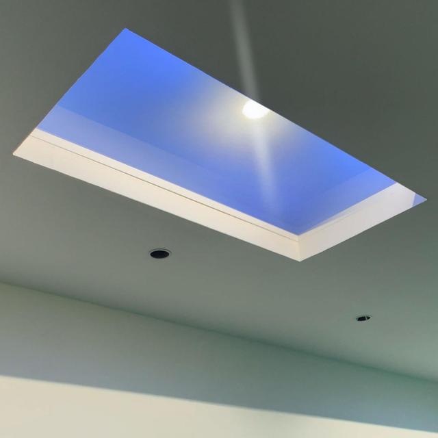 Smart Artificial Virtual Skylight Blue Sky Remote Control Recessed Indoor LED Ceiling Panel Light Best Glass for Skylight