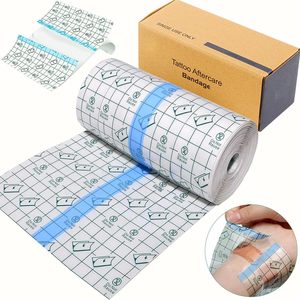 Perban transparan perekat bedah perban luka Pu berpakaian tahan air perban bening pita melar untuk tato berenang - Product Image 5
