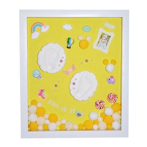 Bóng Hộp Khung Với Bé Mềm Đất Sét Dấu Tay Dấu Chân Kit Khung Babybirth - Product Image 5