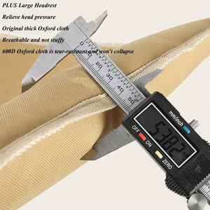 كرسي تخييم قابل للطي بظهر عالٍ من RD - كرسي محمول متعدد الوظائف للشاطئ والحدائق وصيد الأسماك - Product Image 3