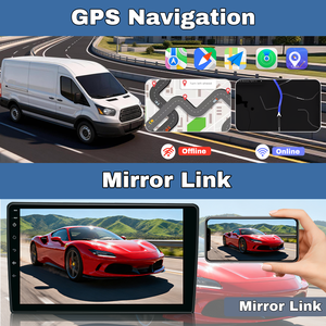 Autoradio Android 4G 8 cœurs 10,1 pouces Lecteur multimédia pour <span class=keywords><strong>Ford</strong></span> <span class=keywords><strong>Transit</strong></span> 2018-2022 Systèmes stéréo CarPlay sans fil WIFI GPS - Product Image 3