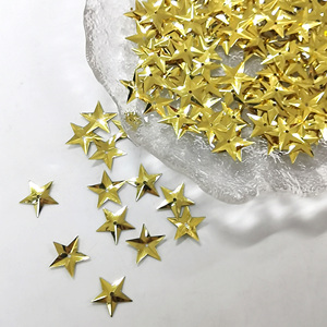 Nhà Máy Bán buôn tùy chỉnh-thực hiện 3D vàng sao Sequins vật liệu PVC trong kích cỡ khác nhau và màu sắc cho quần áo & túi trang trí - Product Image 3