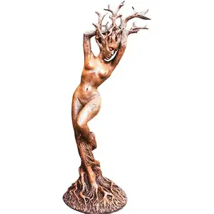 Dio della decorazione dell'albero dell'uomo verde della scultura dei mestieri della resina della statua della dea della foresta all'ingrosso della fabbrica, usato per la decorazione domestica del giardino