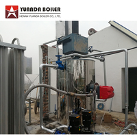 Style tubulaire Vertical rétro, petite chaudière à vapeur d'huile industrielle, 250 kg/h