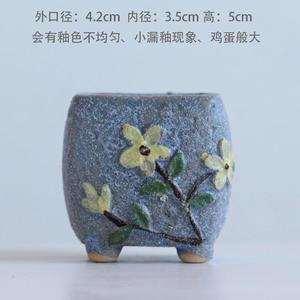 Maceta de flores para suculentas, tetera coreana con relieve <span class=keywords><strong>pintado</strong></span> <span class=keywords><strong>a</strong></span> <span class=keywords><strong>mano</strong></span>, Mini macetas creativas transpirables de piedra - Product Image 5