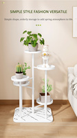 Support de fleurs métallique à 5 pots pour intérieur, revêtement poudré, écologique et stable, modèle 2025, haute qualité, vente chaude