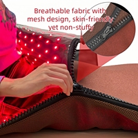 Couverture de lit de luminothérapie infrarouge rouge à nettoyage facile par lingettes humides, 1626 LED à triple puce, couverture intégrale du corps, tapis en maille, sac, mains, poitrine