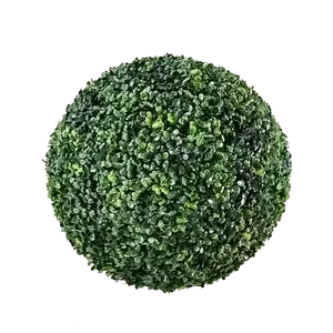 Large Artificial PE Plant Topiary Grass Ball Faux Boxwood Decorative Balls for Backyard Balcony Garden Wedding Home Decor