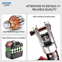Outil de sertissage hydraulique à batterie ROHO EZ-630 25-630 mm² 18 V, pince à sertir et coupe-câble sans fil 2 en 1 pour cuivre et aluminium