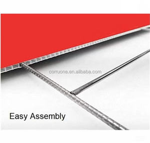 Insegne personalizzate per esterni in plastica ondulato per uso pubblico/cartellone per prato/politico/immobiliare/Business/ Christmas18 * 24 con Hstakes - Product Image 2