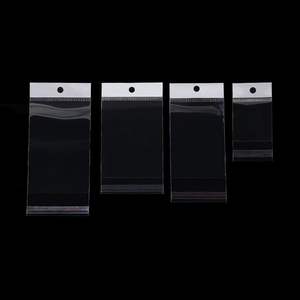 Sacs auto-adhésifs OPP en gros en stock, sacs à bande longue, sacs plats à tête blanche, sacs nacrés, sacs à bijoux - Product Image 6