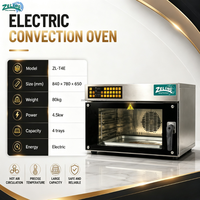 Four à convection électrique à écran tactile ZL-T4E ZL-T4E Mini four à air chaud commercial en acier inoxydable avec vapeur pour pâtisserie