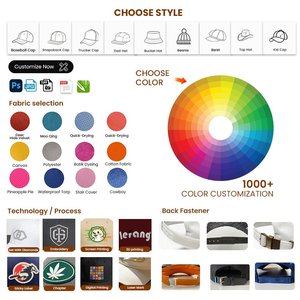 <span class=keywords><strong>Gorra</strong></span> de Béisbol Personalizada de Alta Calidad, Sin Estructura, de 6 Paneles, con Logotipo Bordado, de Poliéster Impermeable, Ajustable y de Secado Rápido - Product Image 3