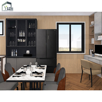 Structure en acier durable, maison modulaire préfabriquée à 2 chambres, conteneur d'expédition modifié avec revêtement en bois