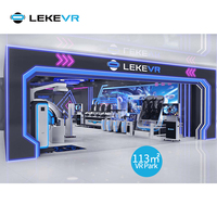 Parque temático de realidad Virtual de negocios LEKE VR, equipo de centro de juegos VR, máquina de simulador interactivo 9D, atracción VR