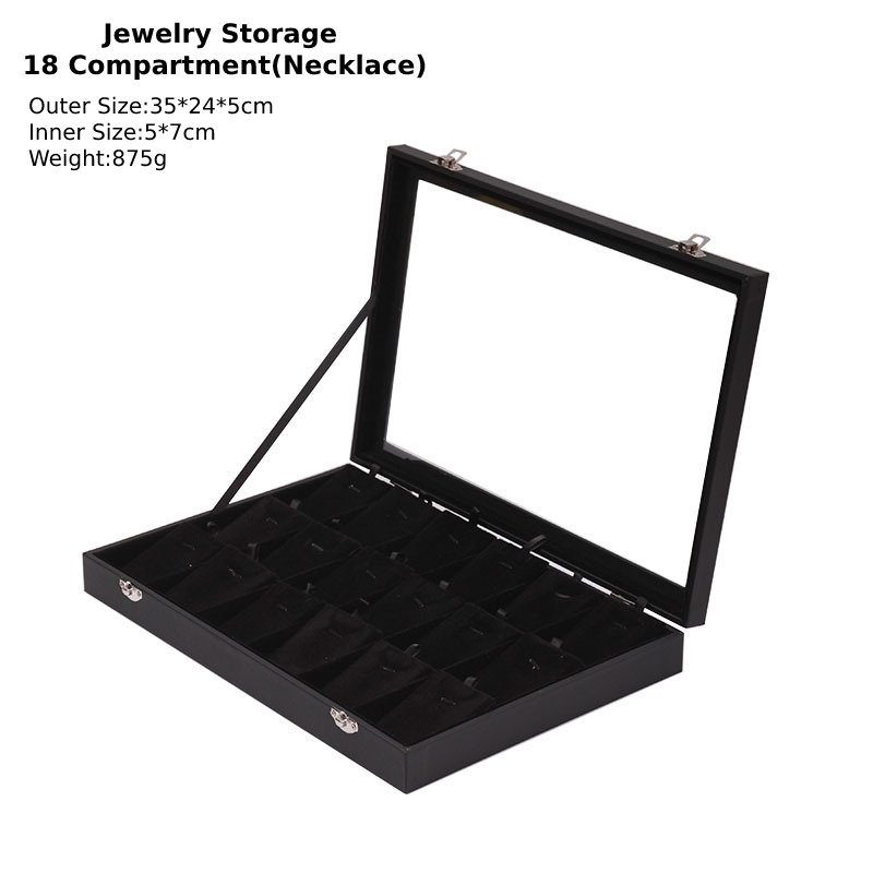 Black 18 Compatment(Necklace)