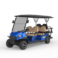 Couleur bleue, nouveau Design, prix d'usine le moins cher, voiturette de Golf électrique 6 places, châssis bas, voiture de Club 6 places, 2022