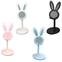 Support de téléphone réglable en ABS télescopique Portable Selfie Desktop Lazy Bracket Smartphones/Tablettes Small Home Live Mobile Flexible