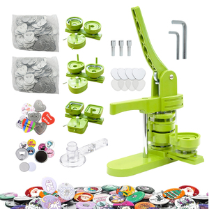 <span class=keywords><strong>Machine</strong></span> à presser les badges multifonctionnelle, 3 formes : cœur, carré, rond, pour badges personnalisés DIY, idéale pour l'école et les entreprises - Product Image 1