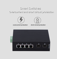 InMax Fabricant 6 ports (4 ports RJ45 + 2 Cage Sfp) Commutateur réseau 10/100/1000M Commutateur Gigabit Hub Couche 2