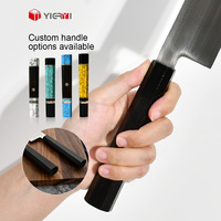 Cuchillo de Cocina Gyuto Japonés Superafilado Hecho a Mano en Acero en Polvo HAP40 Cuchillo de Chef con Vaina Saya de Madera