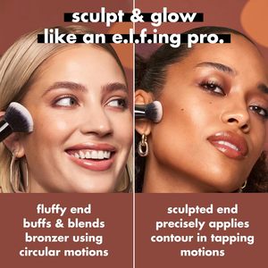 Bronceador Líquido, Brocha para Contorno, Fórmula Sedosa Altamente Pigmentada, Cerdas Sintéticas de Doble Punta, 100% Vegano, No Testeado <span class=keywords><strong>en</strong></span> Animales - Product Image 4