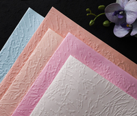Kertas Pembungkus Evergreenwrap 3D Embossed Relief Tekstur Batu, Kertas Pembungkus Buket Bunga Tebal dan Keras untuk Bahan DIY