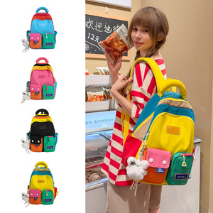 Mochila Casual de Poliéster Desmontable de Gran Capacidad, Ligera y Versátil, con Diseño Color Block y Múltiples Bolsillos, Estilo Moderno, Novedad 2026 - Product Image 3