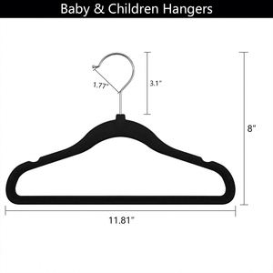 Perchas de Plástico Aterciopeladas Personalizadas al por Mayor, Duraderas y Antideslizantes para Armario y Baño - Product Image 2