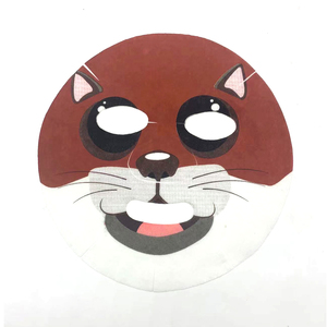 Masker Wajah motif hewan lucu Logo dapat diatur lembar masker wajah pelembap bentuk hewan sekali pakai - Product Image 2