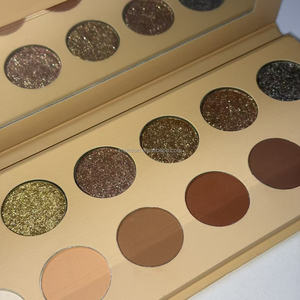 OFFERTA SPECIALE <span class=keywords><strong>Palette</strong></span> Ombretti Vegana Metallizzata Scintillante Marrone Nude Diamantata ad Alta Pigmentazione con Etichetta Privata - Product Image 5