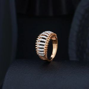 Anillo de Diamantes Auténticos, Joyería Fina de Diseño Elegante, Brillante y a la Moda, Regalo para Bodas y Fiestas - Product Image 2