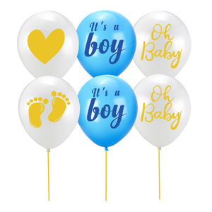 ลูกโป่งยางขนาด12นิ้ว2.8ก. เขาหรือเธอสำหรับเด็กผู้หญิงหรือผู้ชายเปิดเผยตัวตนทางเพศลูกโป่งยางลูกโป่งลูกโป่งสำหรับงานเลี้ยงสีชมพูสีน้ำเงินอุปกรณ์อาบน้ำเด็ก - Product Image 4