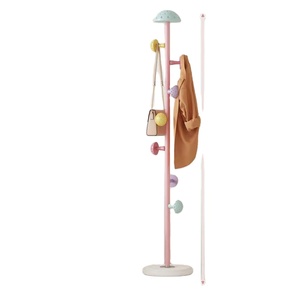 <span class=keywords><strong>Porte</strong></span>-<span class=keywords><strong>manteau</strong></span> coloré de style champignon pour la chambre des filles meubles de maison pour enfants support suspendu en métal au sol pour petit - Product Image 4