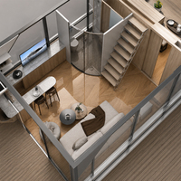 Maison-bateau capsule spatiale FH23 sur l'eau 23/30/40 ㎡   Option pour 2 à 8 personnes : solutions tout-en-un pour l'eau et l'électricité