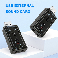 Tarjeta de Sonido USB Bajeal Plug and Play 7.1 Canales, Sonido Virtual 3D, Entrada de Micrófono, Salida de Altavoz de 3.5mm, Sonido Externo para Computadora