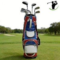 Sac de golf pliable en cuir PU durable, imperméable, couleurs personnalisées, taille personnalisée, léger, 6 diviseurs, logo brodé personnalisé