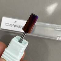 Embout conique de qualité supérieure 6,6 mm, argenté, violet, doré, à pointe fine, tête lisse, grand et conique, pour briser les ongles