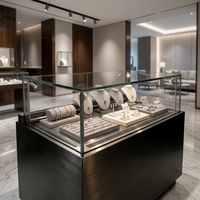 Vitrine de luxe pour bijoux, présentoir à bijoux, présentoir à boucles d'oreilles, armoire de présentation pour bagues, colliers, bracelets, comptoir de magasin