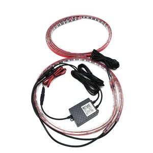 Tira de luces LED de buena calidad para coche, Kit de luces de ambiente con Control remoto