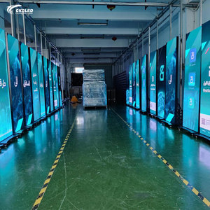 P2.5 Крытый светодиодный плакат рекламный станок 640x1920 мм подвижный стоящий рекламный светодиодный баннер светодиодный плакат экран - Product Image 4