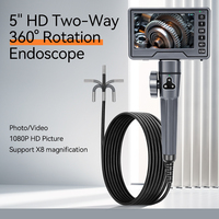 Boroscopio Industrial PLX AGC-500N de 8.5mm OEM/ODM, Herramienta de Inspección y Reparación, Dirección Bidireccional de 360°, Endoscopio de 5.0 Pulgadas 1080p IP67