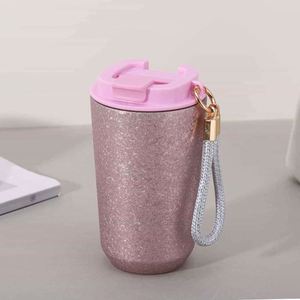 Simple 304 Stainless Steel Coffee Mug Portable Car <b>Thermos</b> Business Office Gift Dual-Drink Mug - Product Image 3