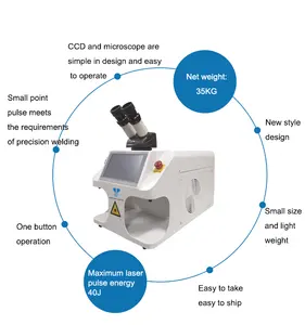 Roestvrijstalen Sieraden Laser Lasmachine Lassen Hete Verkoop Sieraden Laser Puntlasmachine Voor Glas Goud Lasser